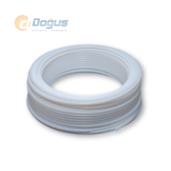 4x6 - 100m Beyaz Teflon Pnömatik Hortum (-20°C / +150°C)