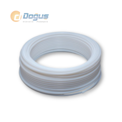 6x8 - 100m Beyaz Teflon Pnömatik Hortum (-20°C / +150°C)