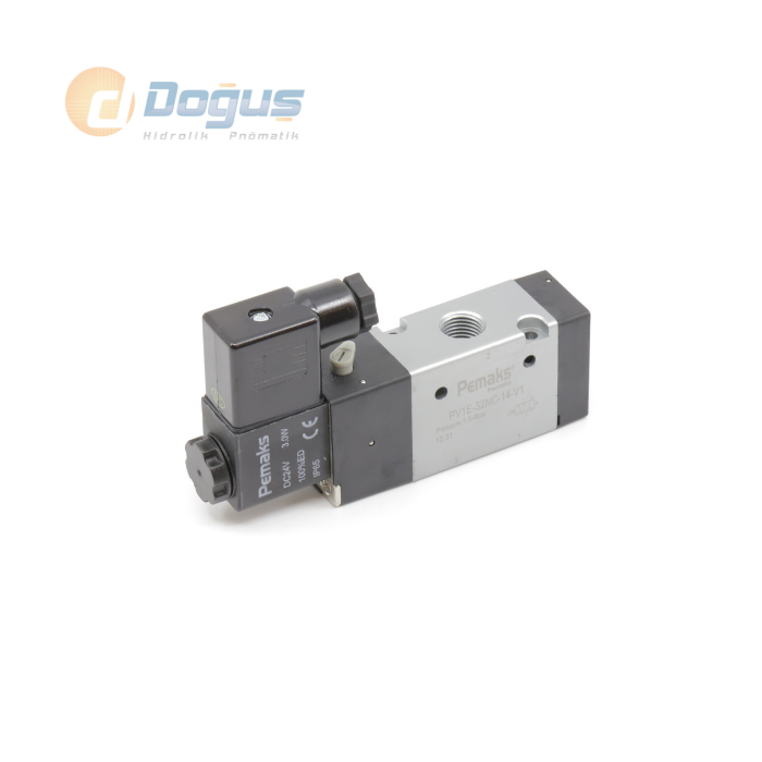 PV1 Serisi 3/2 220V AC Normalde Kapalı Solenoid Valf