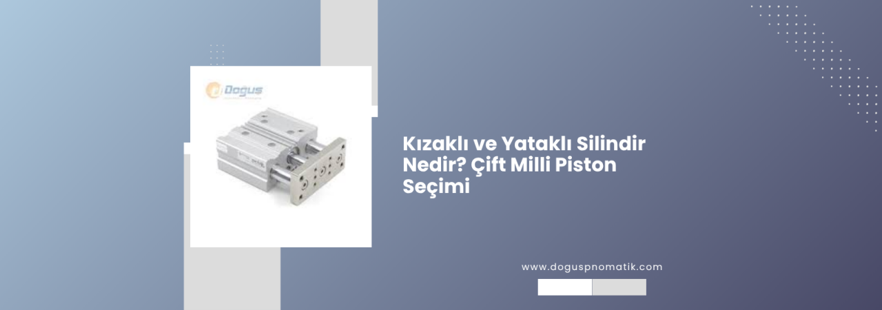 Kızaklı ve Yataklı Pnömatik Silindir Nedir? İkiz Pistonlu, İkiz Yataklı ve Bilyalı Kızaklı Tipler Nasıl Seçilir?