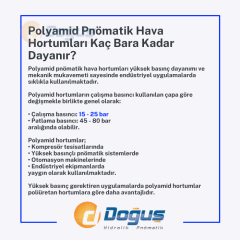 6x8mm - 100 Metre Polyamid Pnömatik Hortum