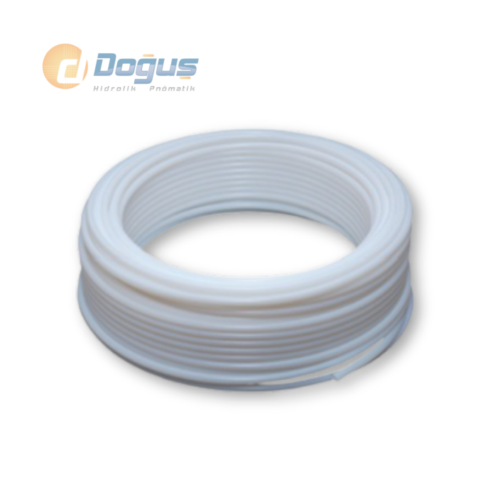 4x6mm Beyaz Teflon Pnömatik Hortum