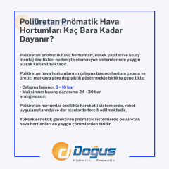 2.5x4mm Poliüretan Pnömatik Hortum | Pemaks