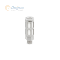 Gri Plastik Pnömatik Susturucu