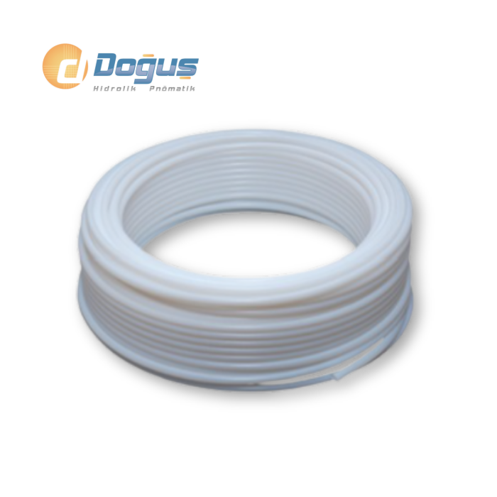 10x12mm Beyaz Teflon Pnömatik Hortum