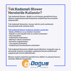 7,5 kW Tek Kademeli Blower (BL07000107500)