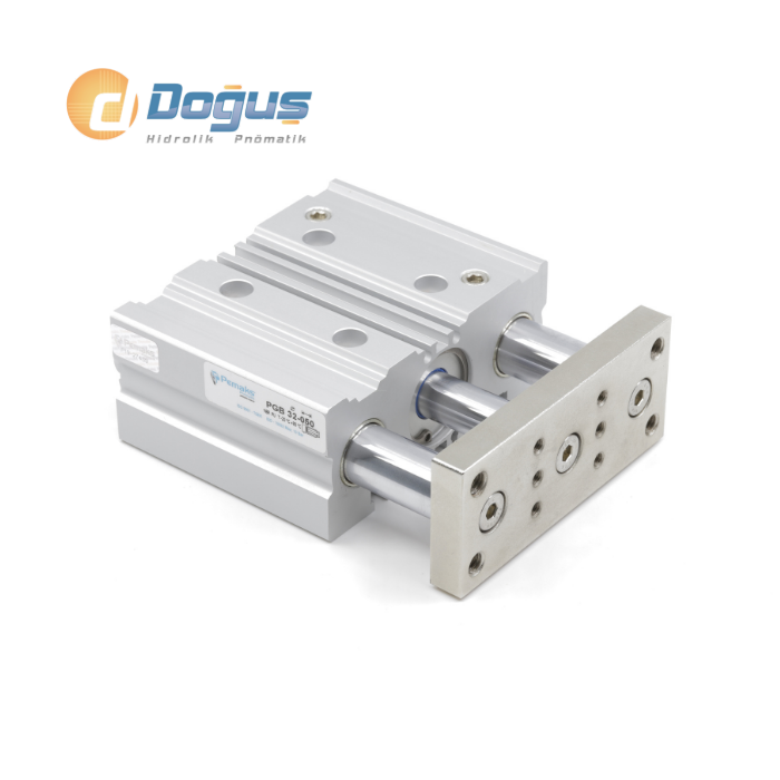 PGB Ø40 Serisi İkiz Yataklı Manyetik Silindir