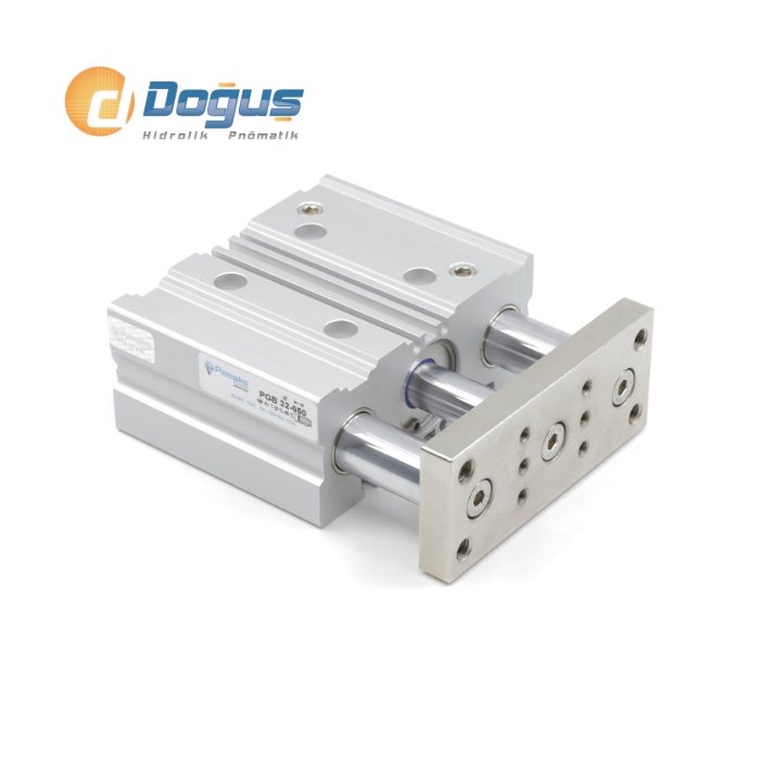 PGB Ø63 Serisi İkiz Yataklı Manyetik Silindir