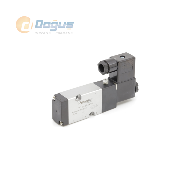 1/4 5/2 220V AC Tek Bobinli Namur Solenoid Valf