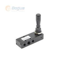 PV1 Serisi 5/2 Joistik (Kol-Yay) Mekanik Kol Uyarılı Pnömatik Valf