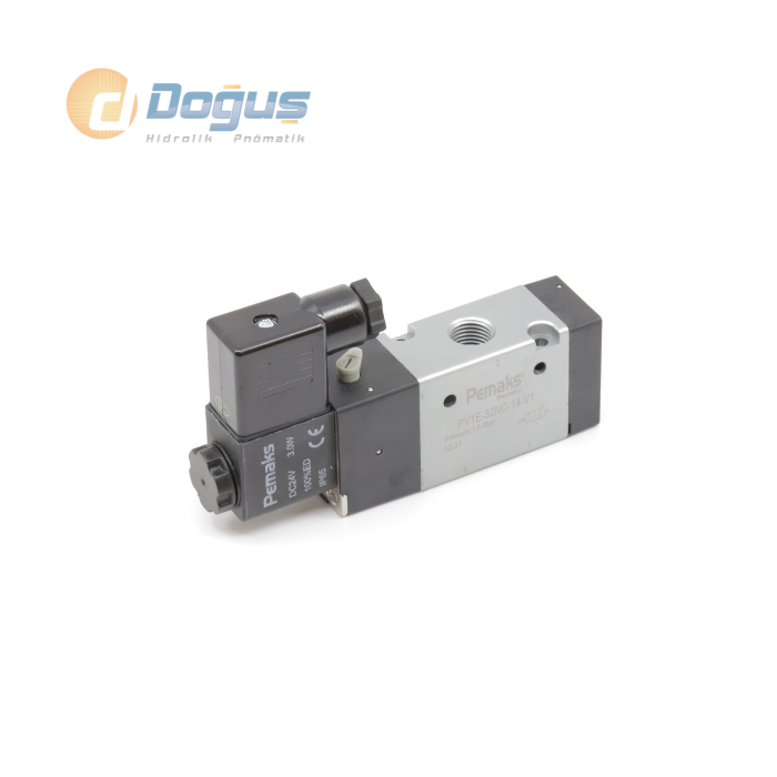 PV1 Serisi 3/2 220V AC Normalde Açık Solenoid Valf
