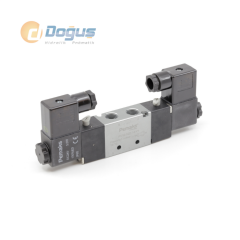 PV1E 5/2 220V AC Çift Bobinli Solenoid Valf