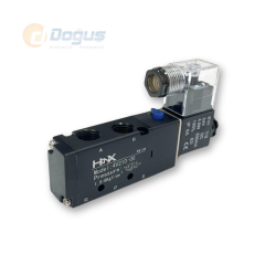 4V210-08 1/4 5/2 Tek Bobin Pnömatik Solenoid Valf