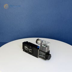 4V210-08 1/4 5/2 Tek Bobin Pnömatik Solenoid Valf