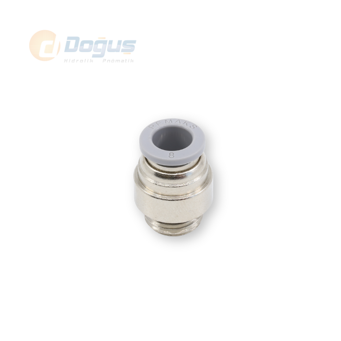 Pnömatik Alyan Tip Düz Rakor