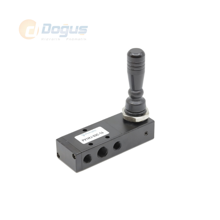 PV1 Serisi 3/2 Çekmeli Mekanik Kol Uyarılı Pnömatik Valf